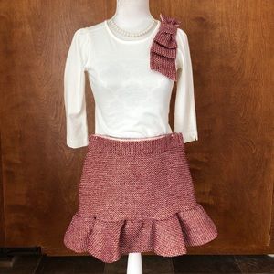 Janie & Jack top and skirt outfit